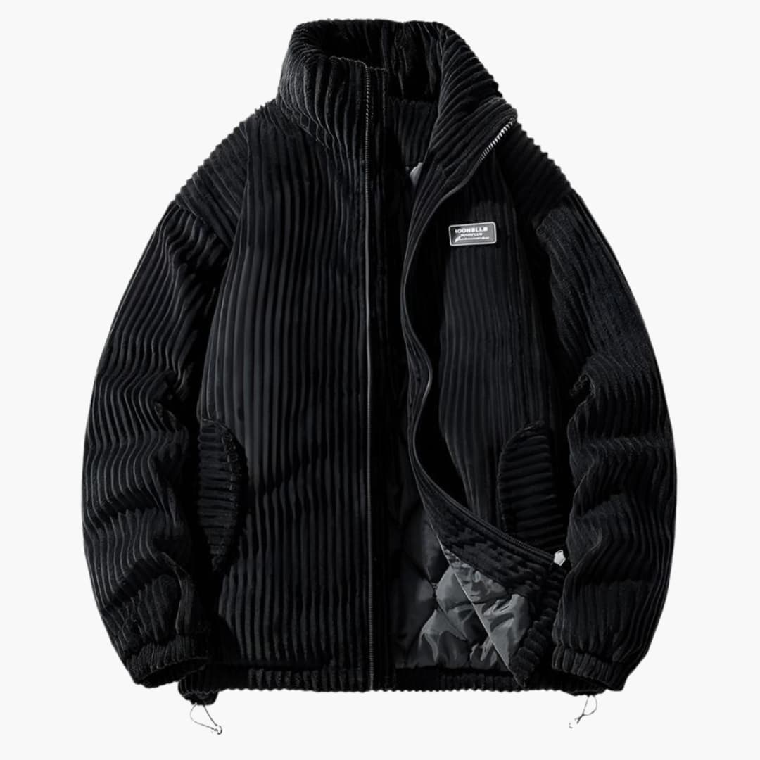 Eveloria Herren Cordjacke Stilvoll Braun