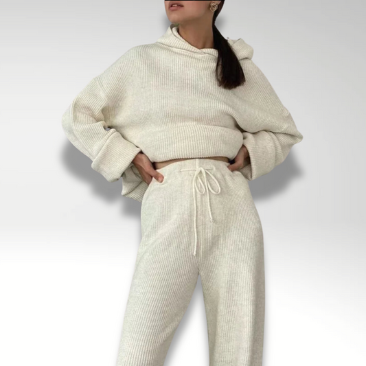 Eveloria Damen Hoodie Set Gestreift - Eveloria