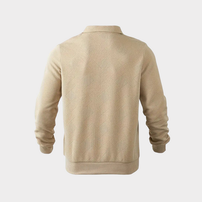 Herren Pullover Halb-Reißverschluss Freizeitshirt