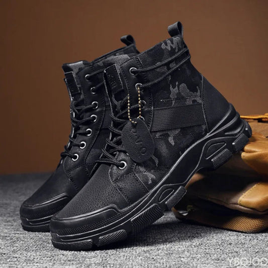 Herren High- Sneaker Freizeit Streetwear Schwarz - Eveloria