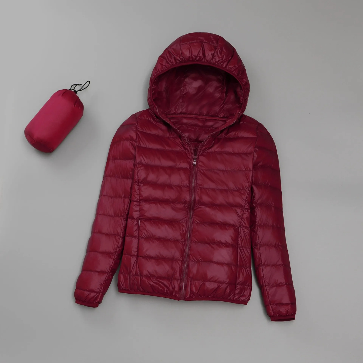 Eveloria Damen Leichtgewicht-Gewatteete Jacke Kapuze - Eveloria