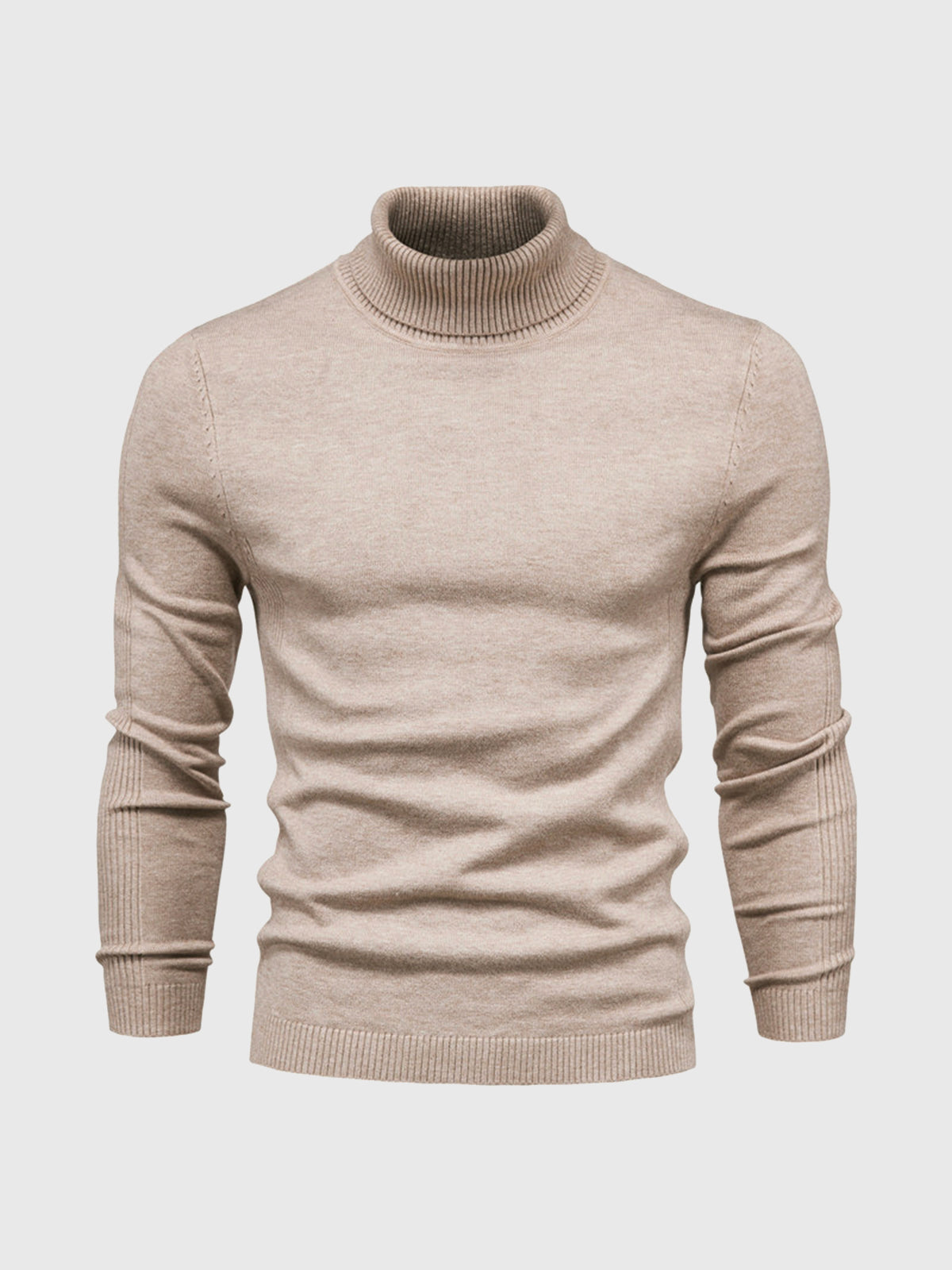 Herren Rollkragenpullover Baumwolle Elegantes Strickdesign