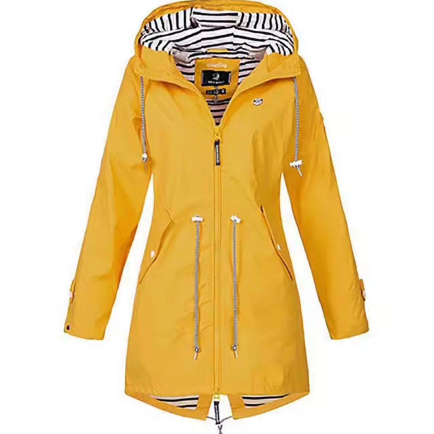 Wasserdichte Regenjacke Damen Poncho Regenmantel mit Kapuze und