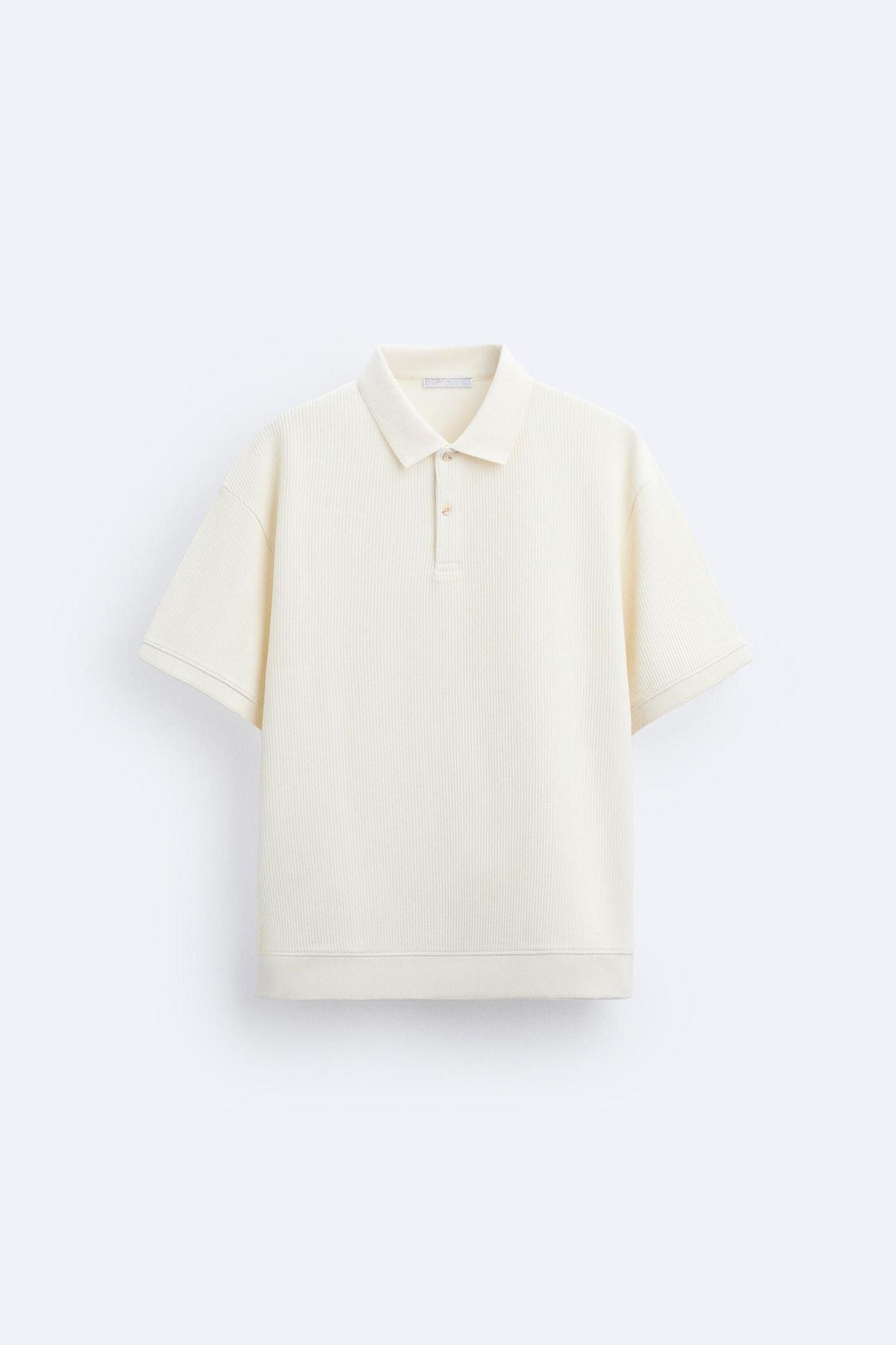 Herren Poloshirt Kurzärmelig Cremeweiß Baumwolle - Norvielle