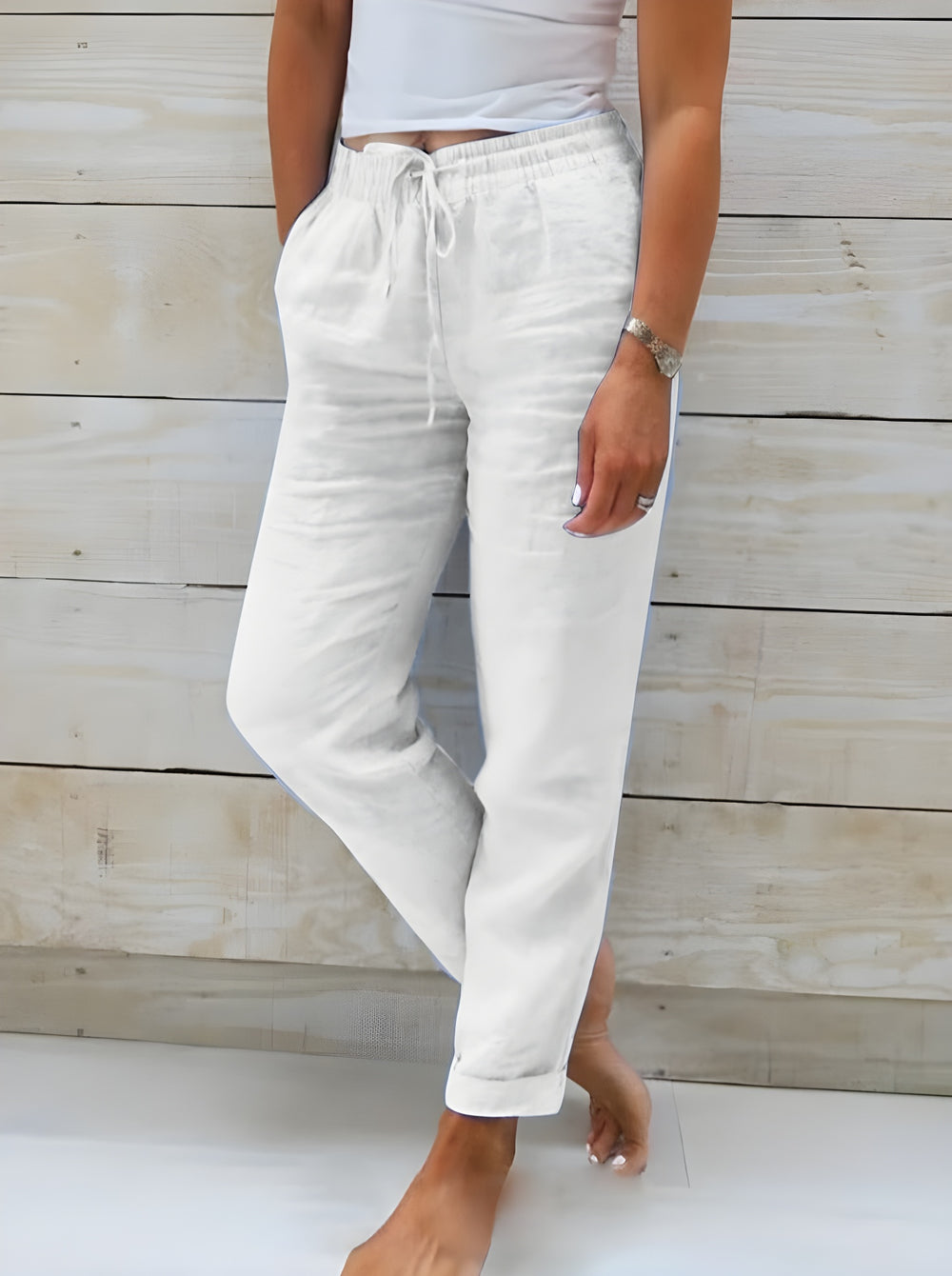Damen Baumwollhose Bequem Lockere Fit