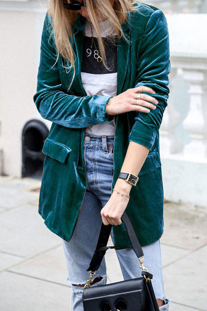 Damen Business Blazer Langärmlig