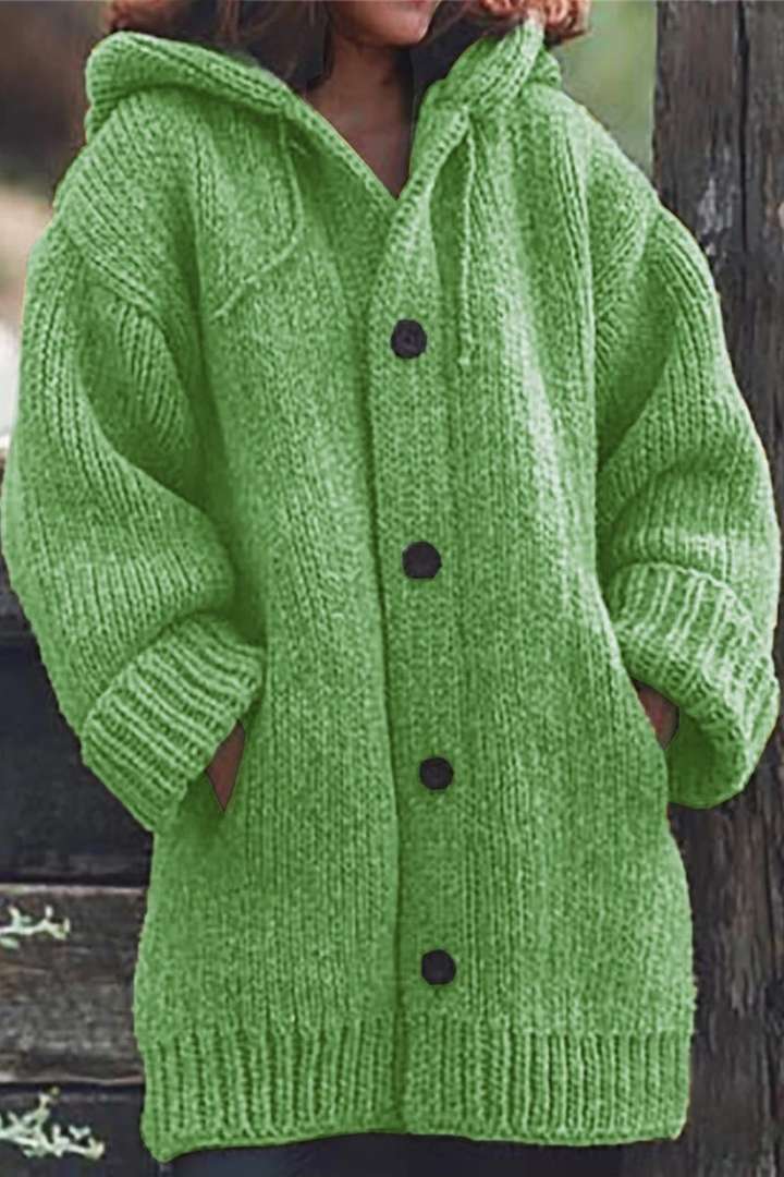 Eveloria Damen Übergroße Strickjacke Mit Kapuze