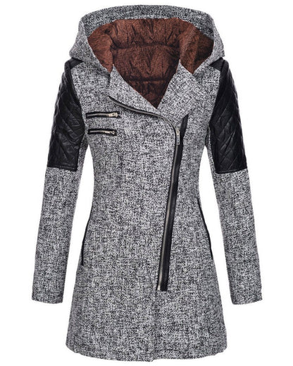 Damen Winterjacke Elegant Wollstoff