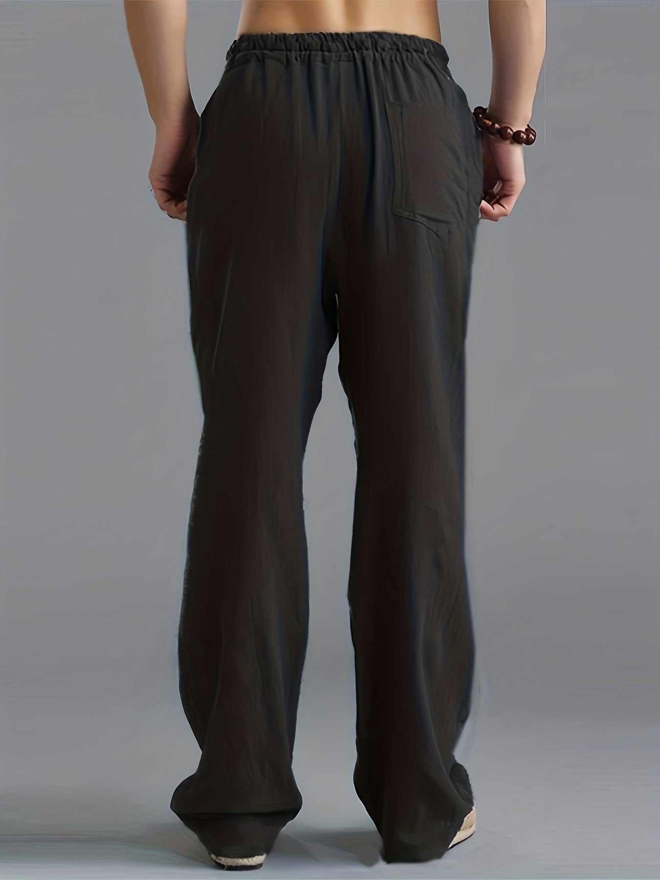 Herren Leinenhose Komfort Lang