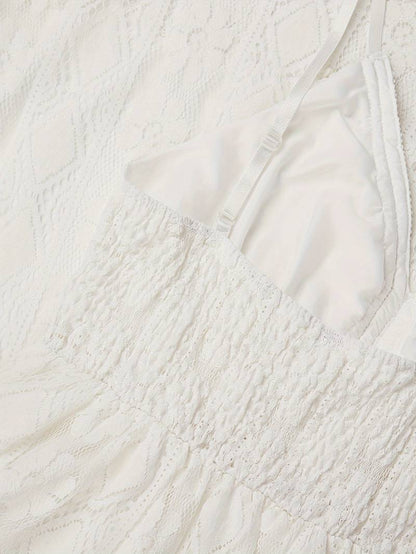 Eveloria Damen Maxikleid Spaghettiträger V-Ausschnitt Sommerkleid