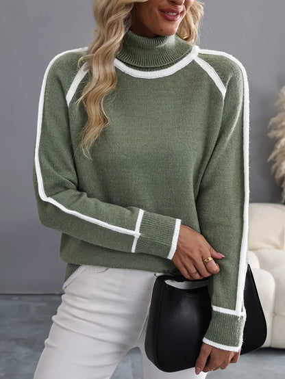 Eveloria Damen Rollkragenpullover Warm