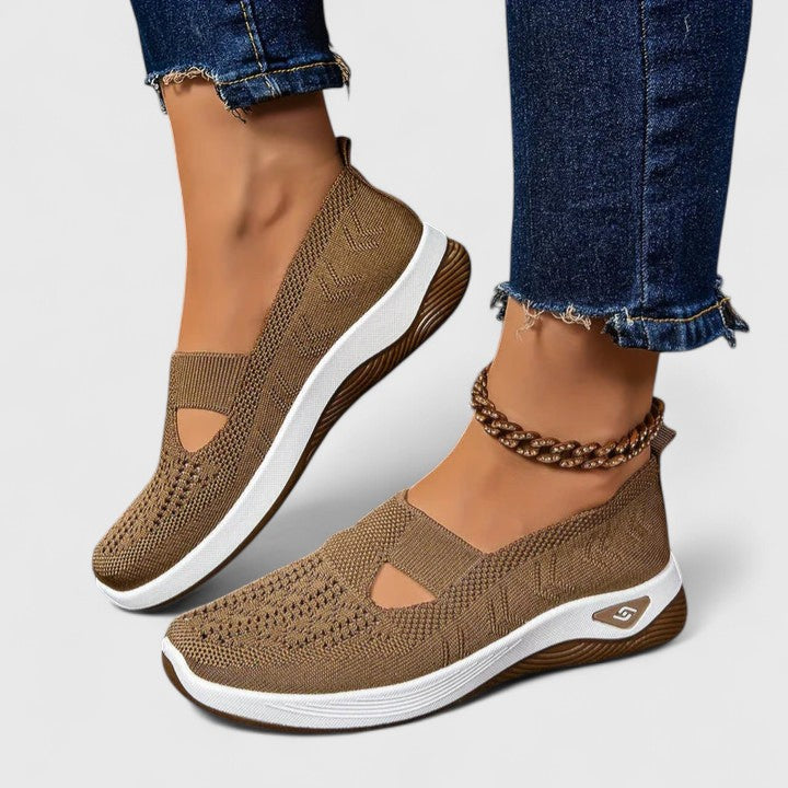 Regine Damen Slip-On Sneaker Atmungsaktives Mesh