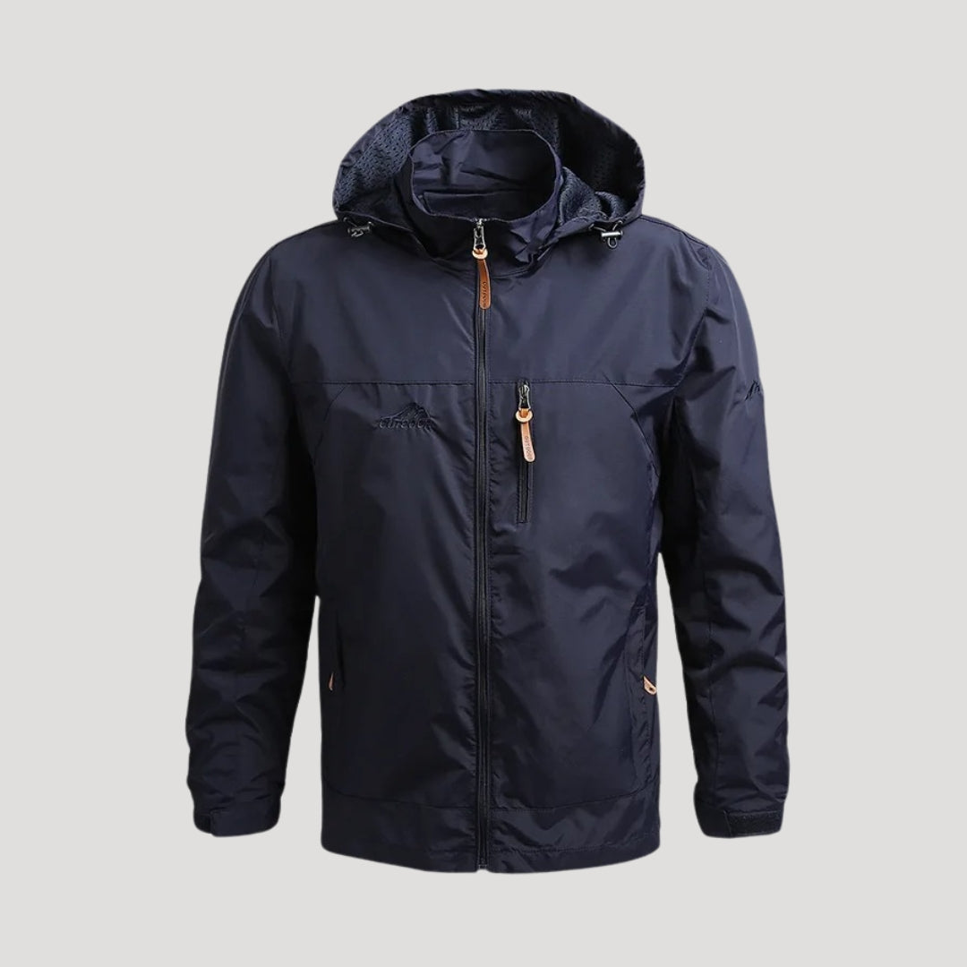 Herren Outdoor-Kapuzenjacke Reißverschluss Frühling