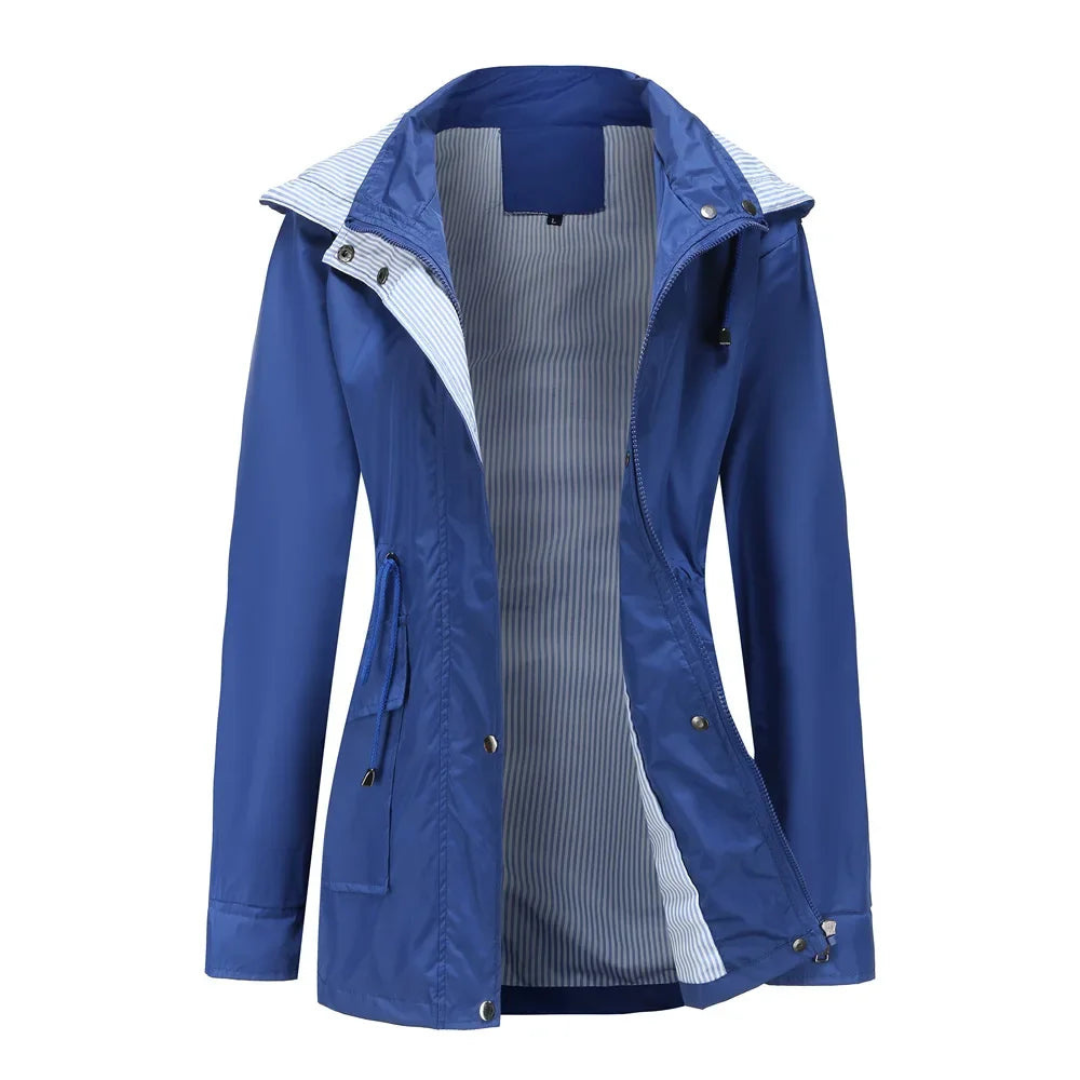 Audelisse Damen Übergangsjacke Kapuze Verstellbar