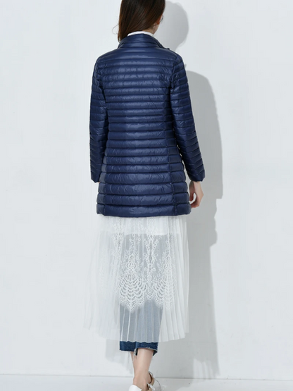 Damen Leichte Daunenjacke Tailliert - Eveloria