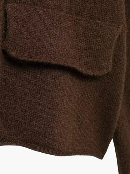 Damen Zweireihige Strickjacke