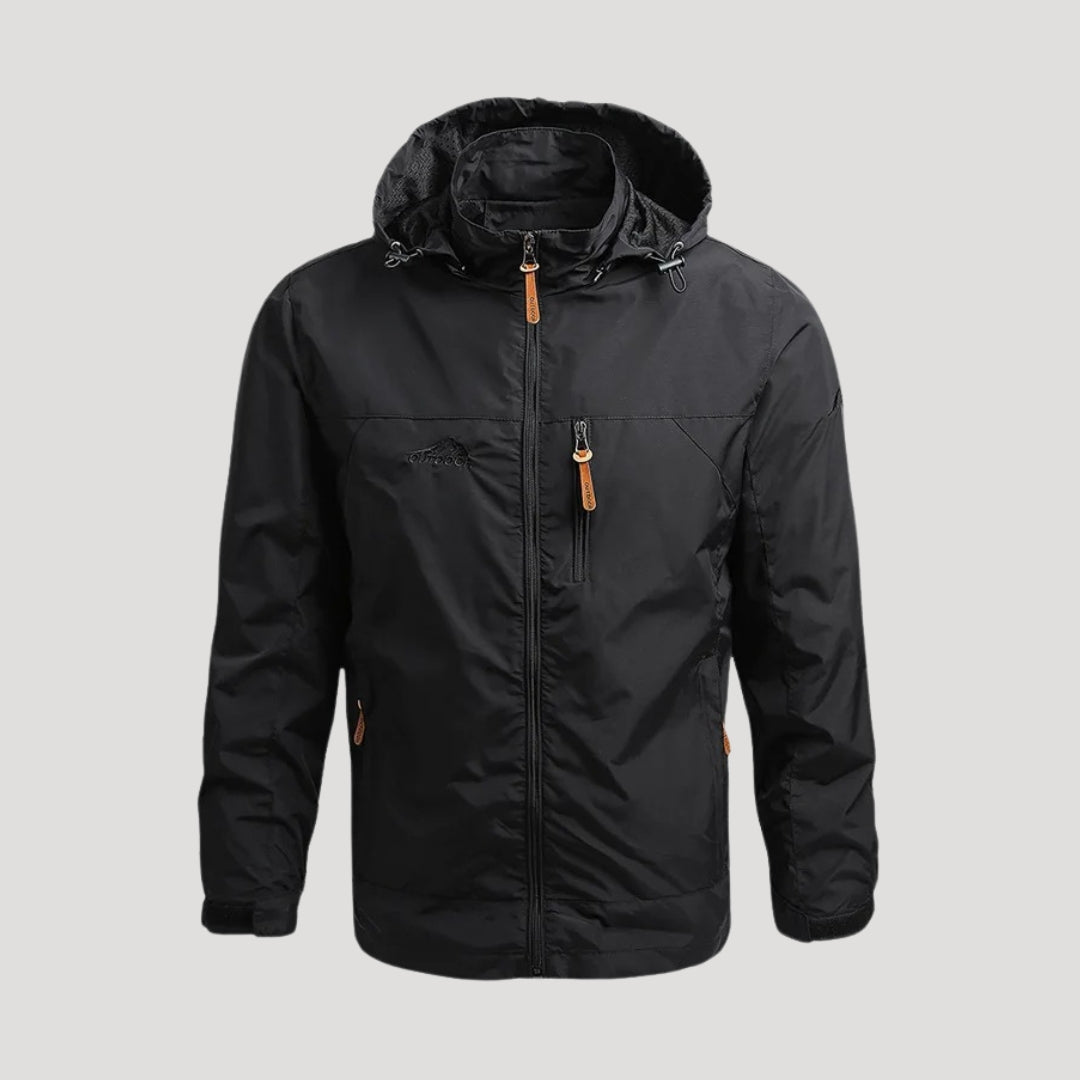 Herren Outdoor-Kapuzenjacke Reißverschluss Frühling