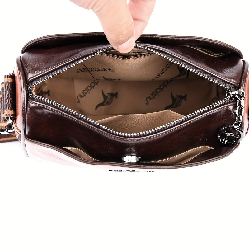 Damen Crossbody-Tasche Vegan-Leder
