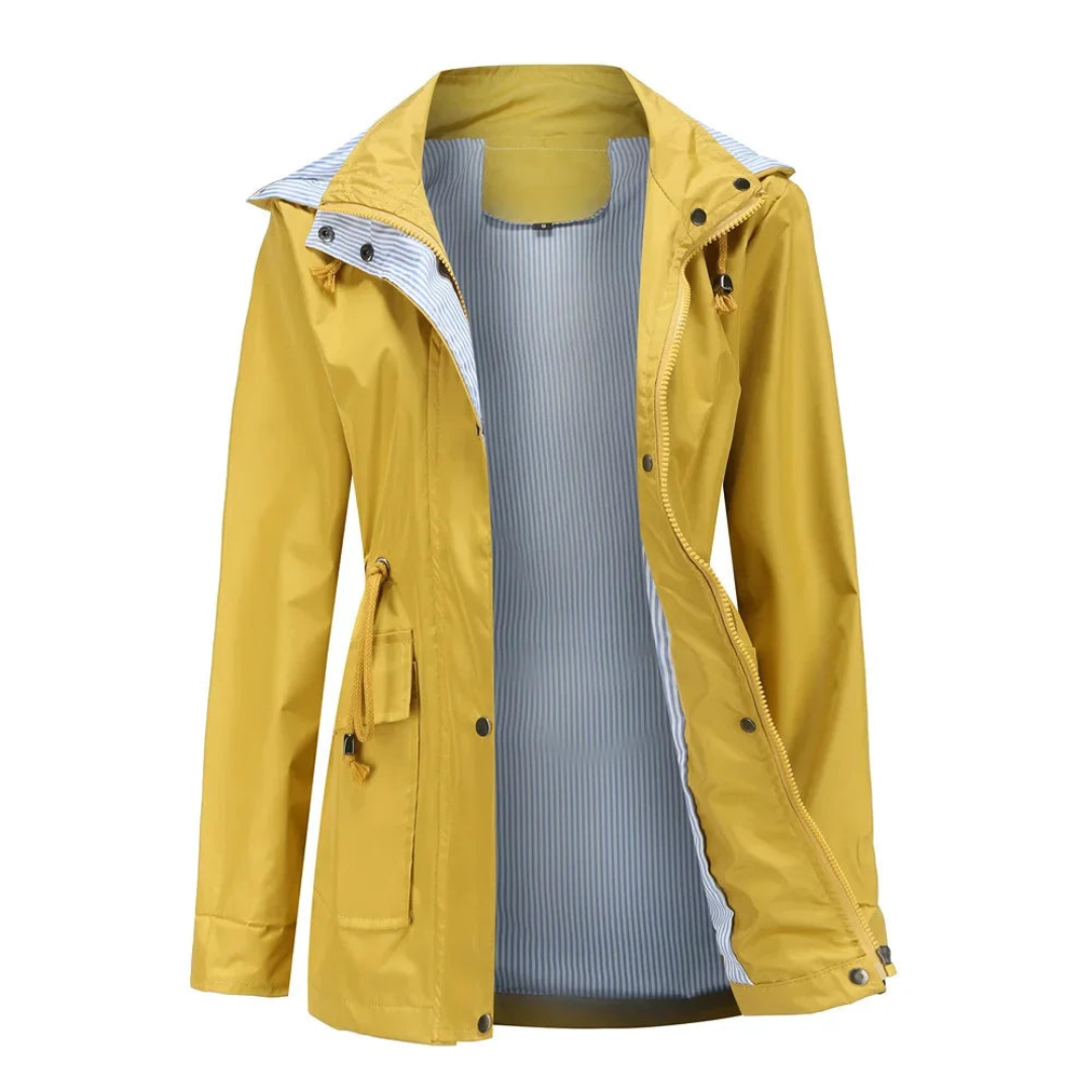 Audelisse Damen Übergangsjacke Kapuze Verstellbar