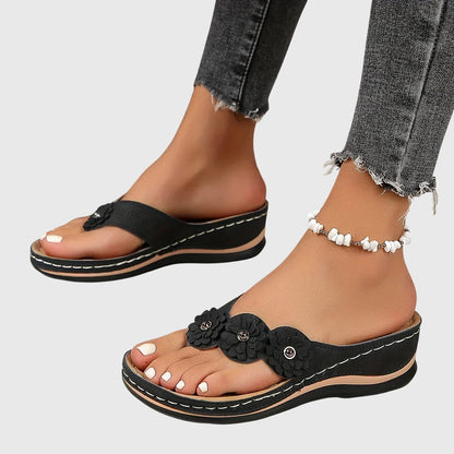 Damen Slip-On Sandalen Lässig Bequem