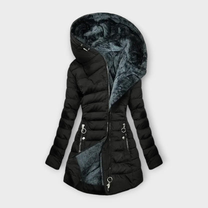 Damen Winterjacke Trendig Wollstoff
