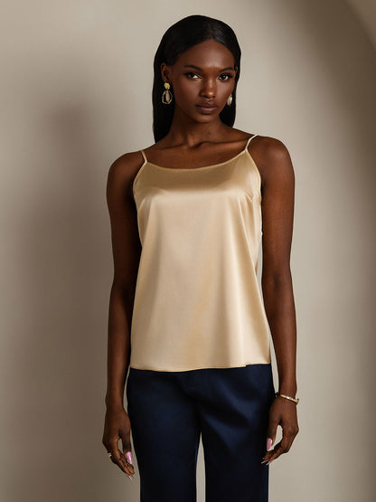 Eveloria Damen Seiden-Camisole Spaghettiträger