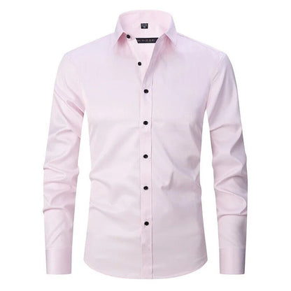 Herren Langarmhemd Elastisch