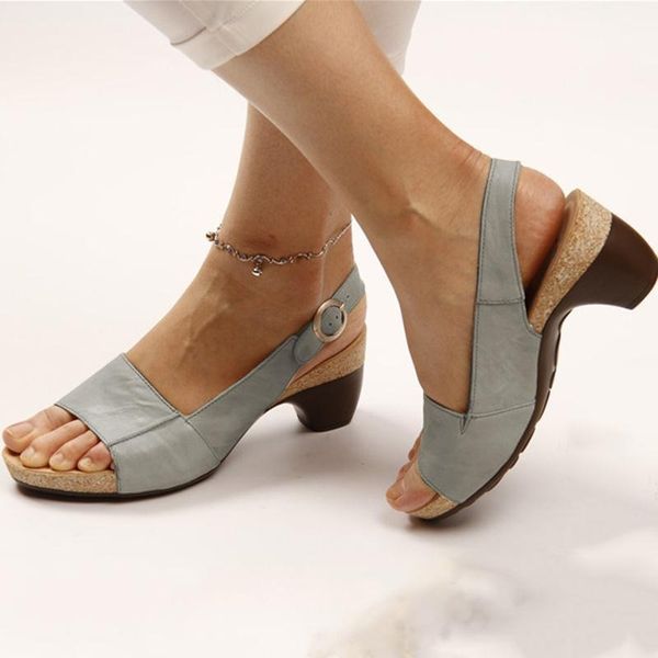 Eveloria Damen Strandsandalen Peep-Toe - Eveloria