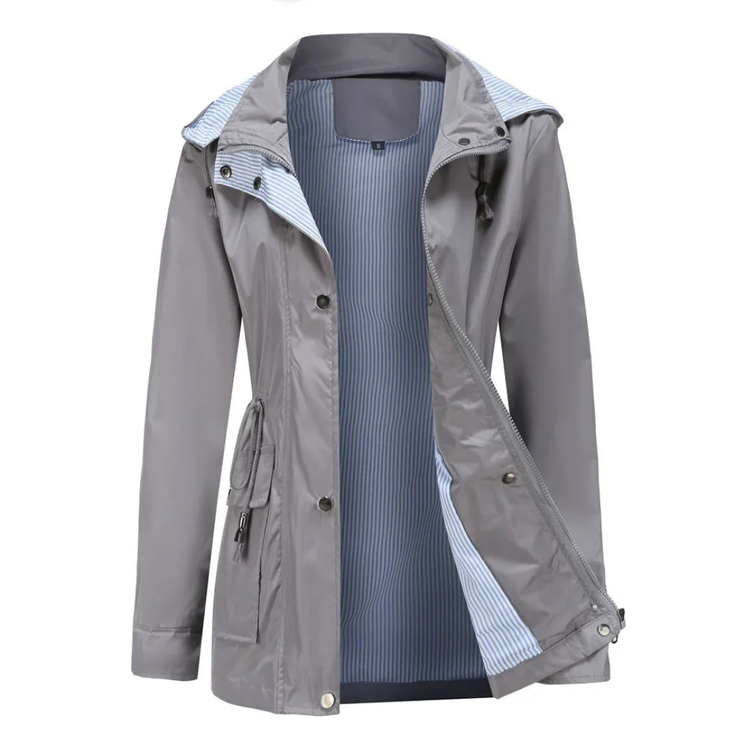 Audelisse Damen Übergangsjacke Kapuze Verstellbar