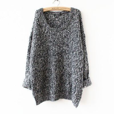 Damen Grobstrickpullover Weit Schnitt Maschenstruktur - Eveloria