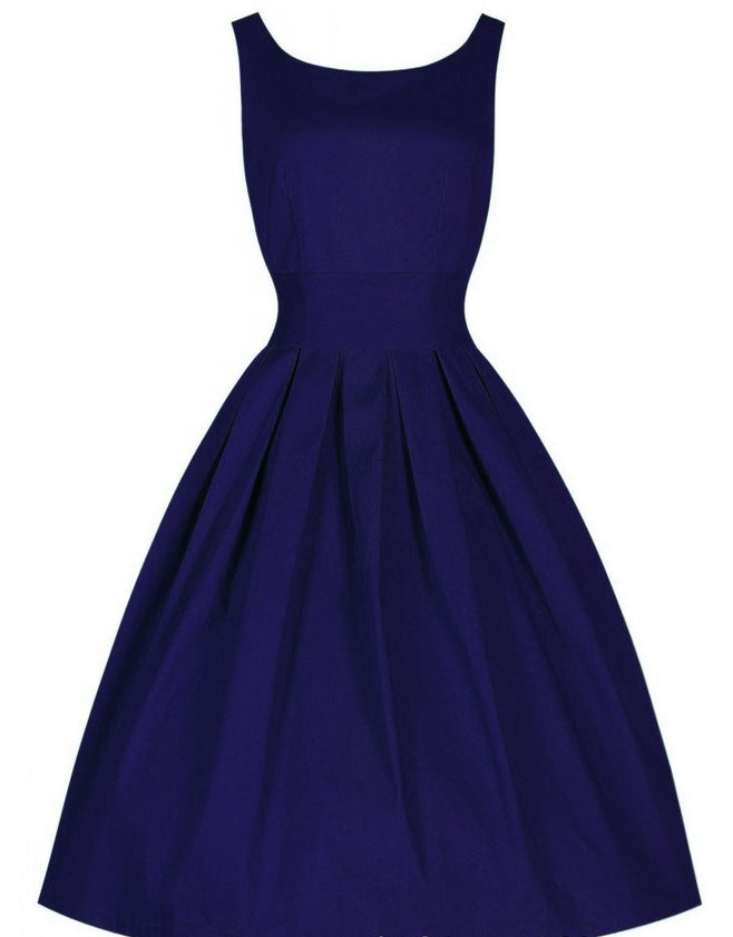 Damen Cocktailkleid Tailliert Schwingender Rock Eveloria