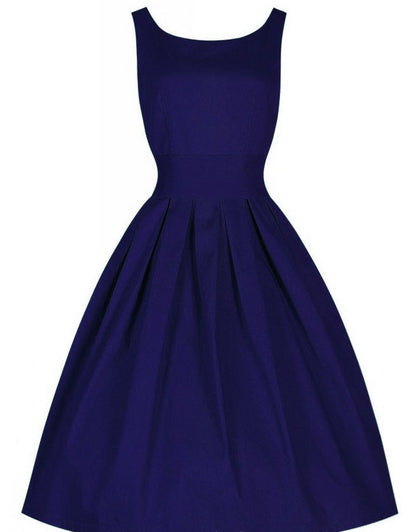 Damen Cocktailkleid Tailliert Schwingender Rock Eveloria