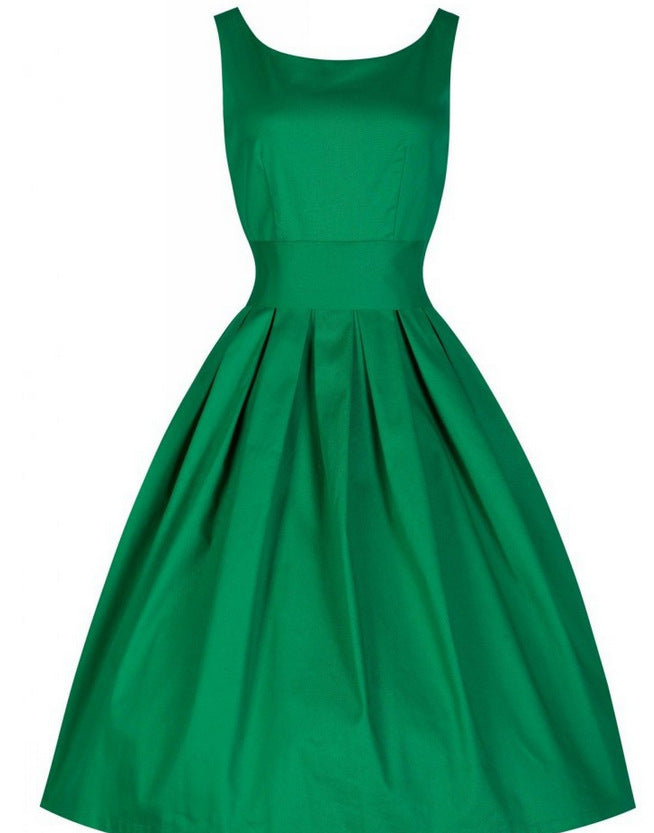 Damen Cocktailkleid Tailliert Schwingender Rock Eveloria