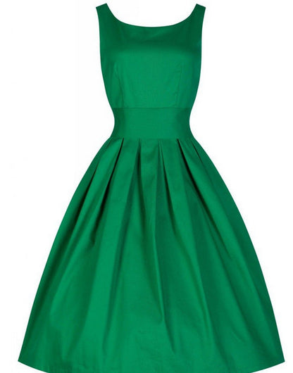 Damen Cocktailkleid Tailliert Schwingender Rock Eveloria