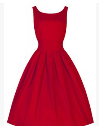 Damen Cocktailkleid Tailliert Schwingender Rock Eveloria