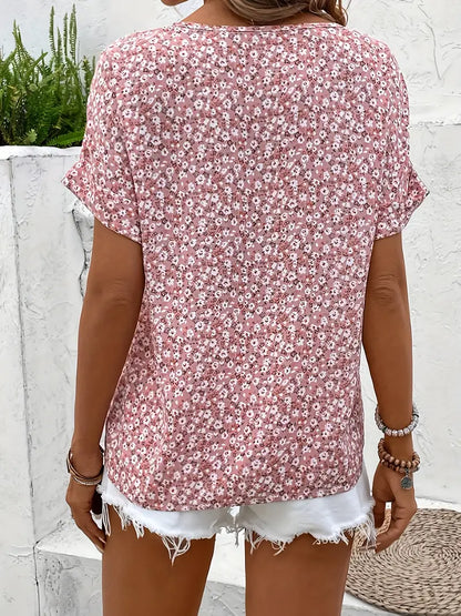 Damen Sommer- Knopfleiste Leicht Elegant Weiß