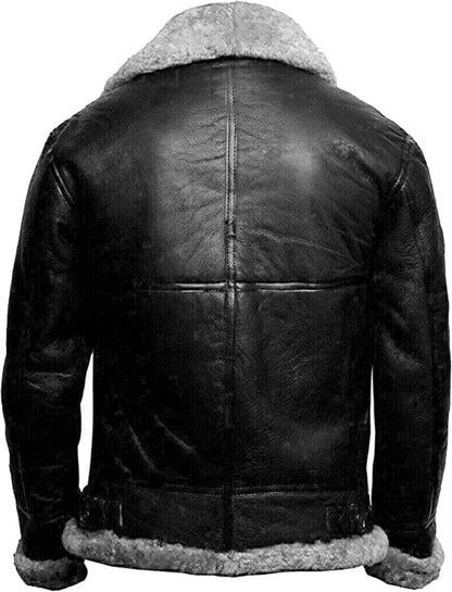 Noah Damen Shearling Lederjacke