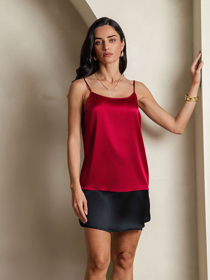 Eveloria Damen Seiden-Camisole Spaghettiträger
