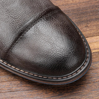 Herren Lederstiefel Vintage Ankle Boots
