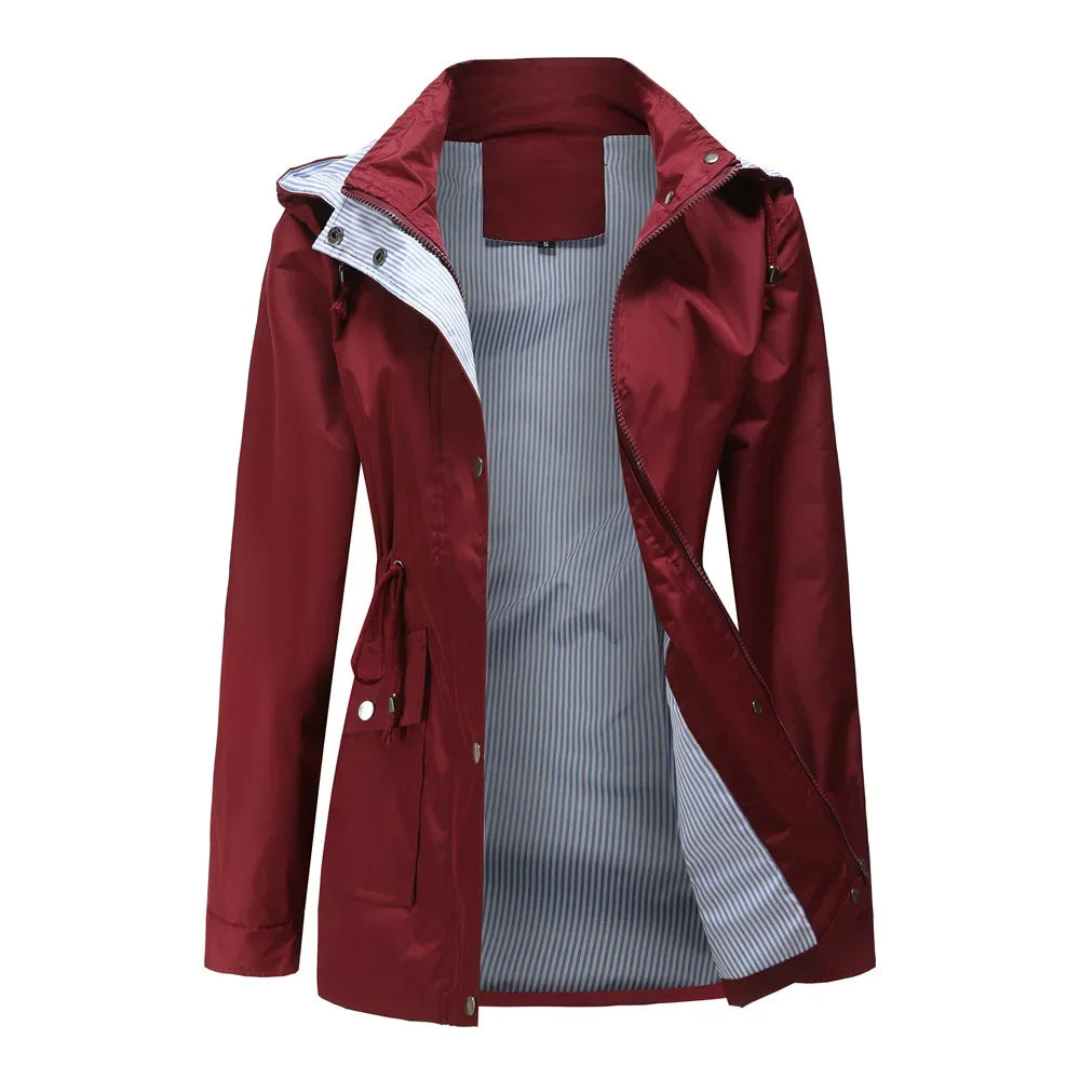 Audelisse Damen Übergangsjacke Kapuze Verstellbar