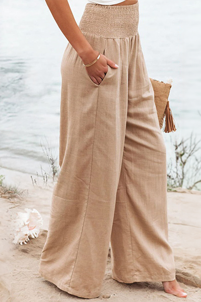 Elegante Damen Palazzo-Hose Dehnbar