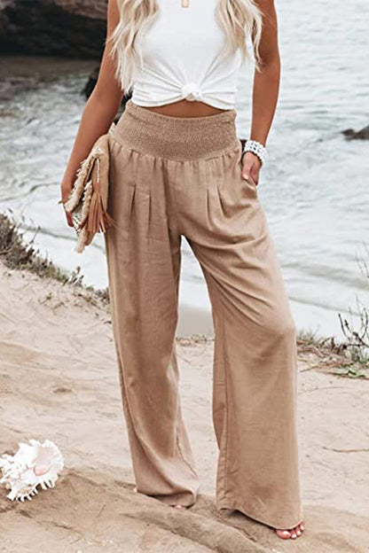 Elegante Damen Palazzo-Hose Dehnbar