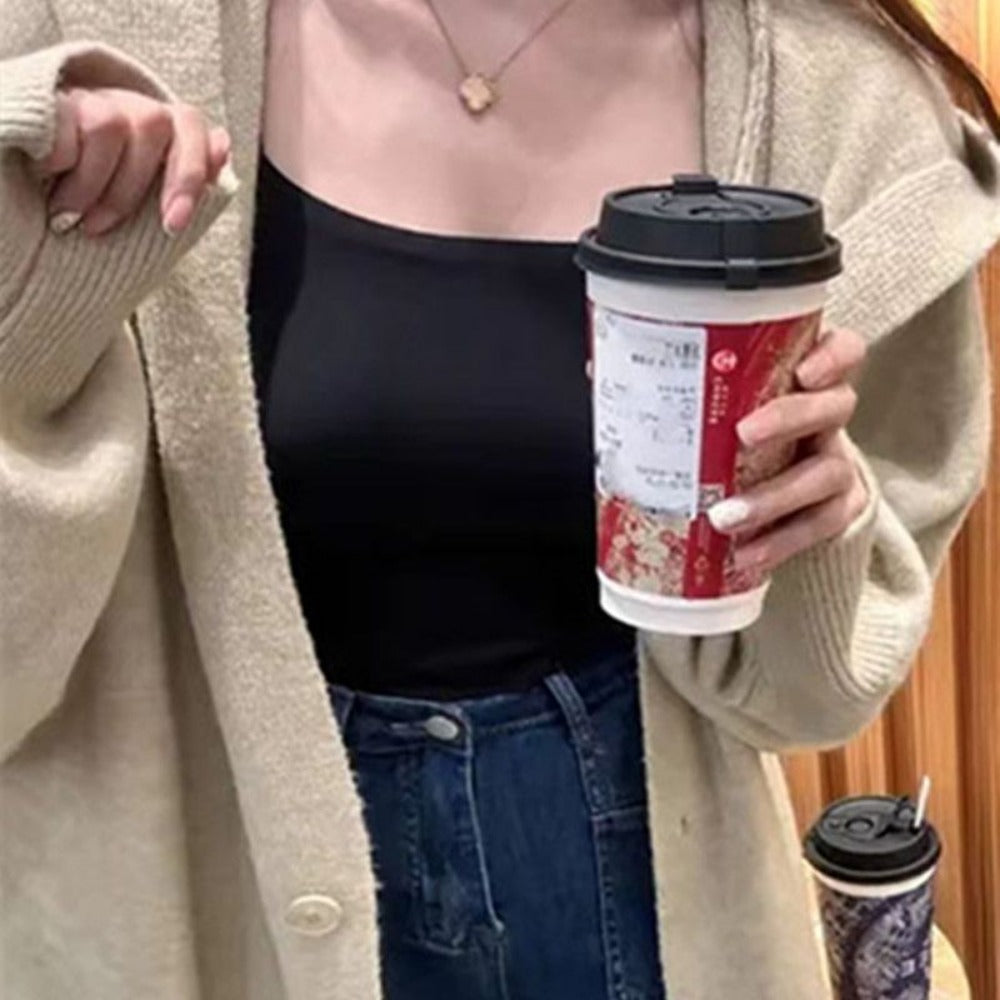 Damen Strickcardigan mit Kapuze Lang Ilaria