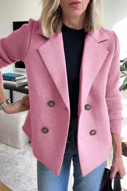Damen Blazer Langärmelig Knopfleiste
