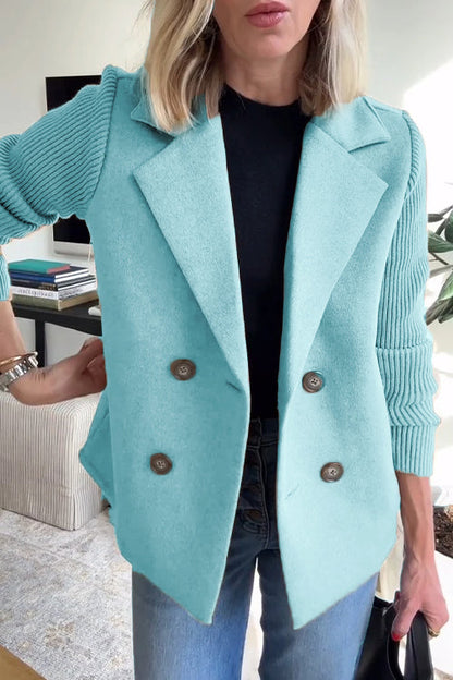 Damen Blazer Langärmelig Knopfleiste