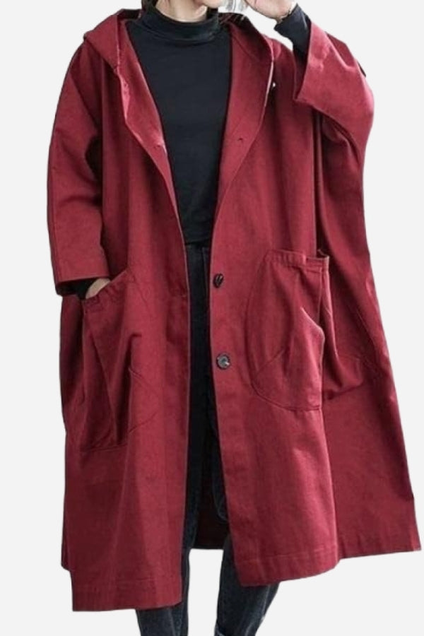 Eveloria Damen Oversized Windjacke Wasserdicht - Eveloria