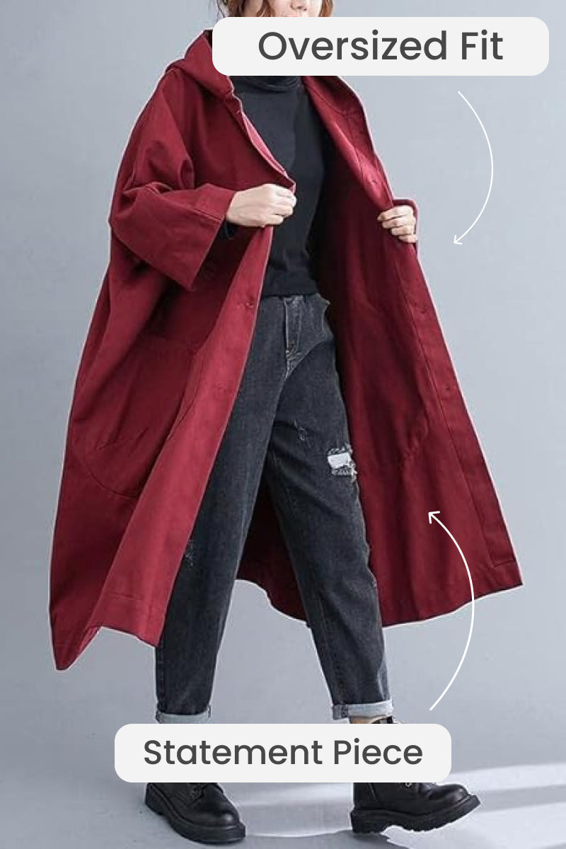 Eveloria Damen Oversized Windjacke Wasserdicht