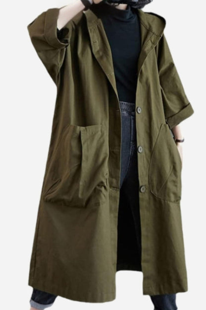 Eveloria Damen Oversized Windjacke Wasserdicht