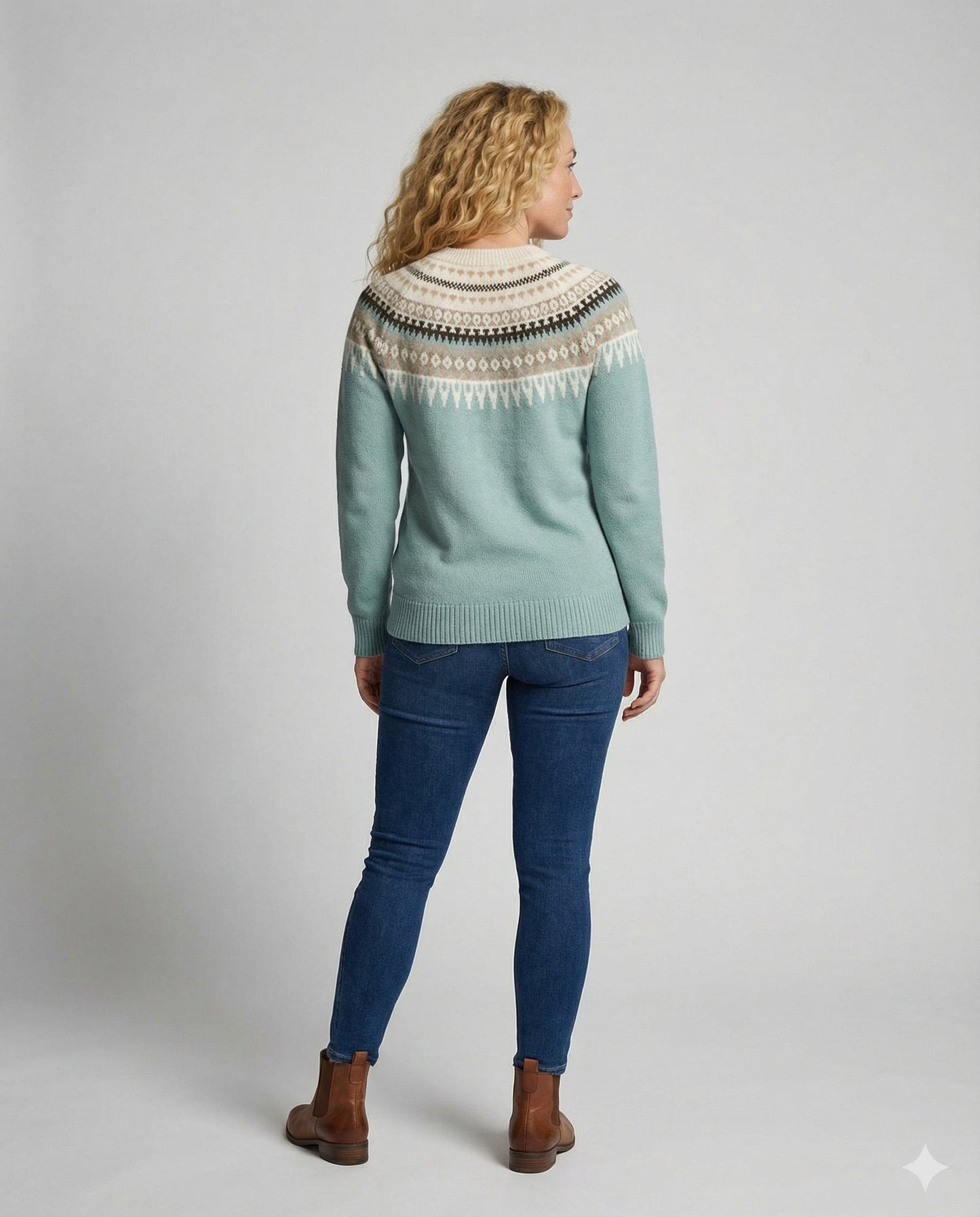 Damen Strickpullover Boho Warm