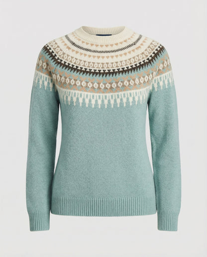 Damen Strickpullover Boho Warm